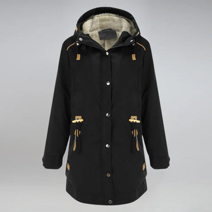 Warme Damen Parka Jacke Wasserdicht - IdealeKleiden
