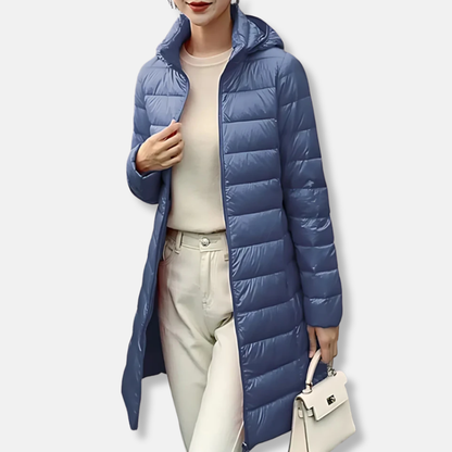 Winterjacke Damen Leicht Gesteppt Kapuze - IdealeKleiden