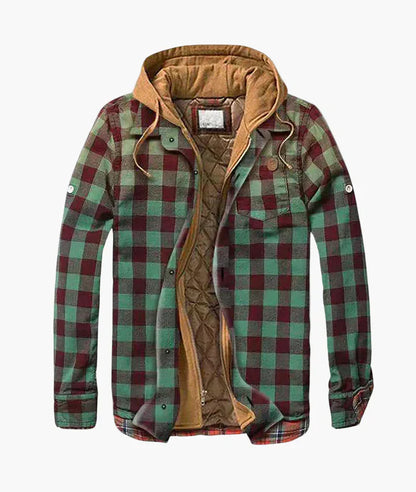 Herren Flanelljacke Kariert Mit Kapuze - Moderner Winterstyle