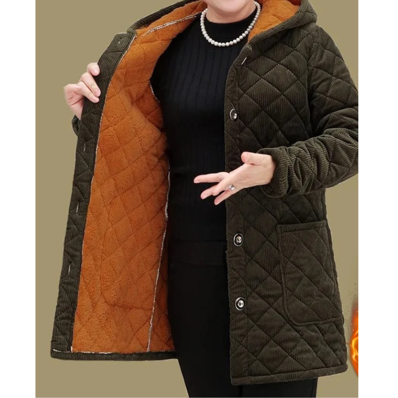 Damen Steppjacke Warm Elegant