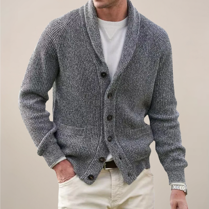 Herren Strickjacke Frühling Modern Schalkragen