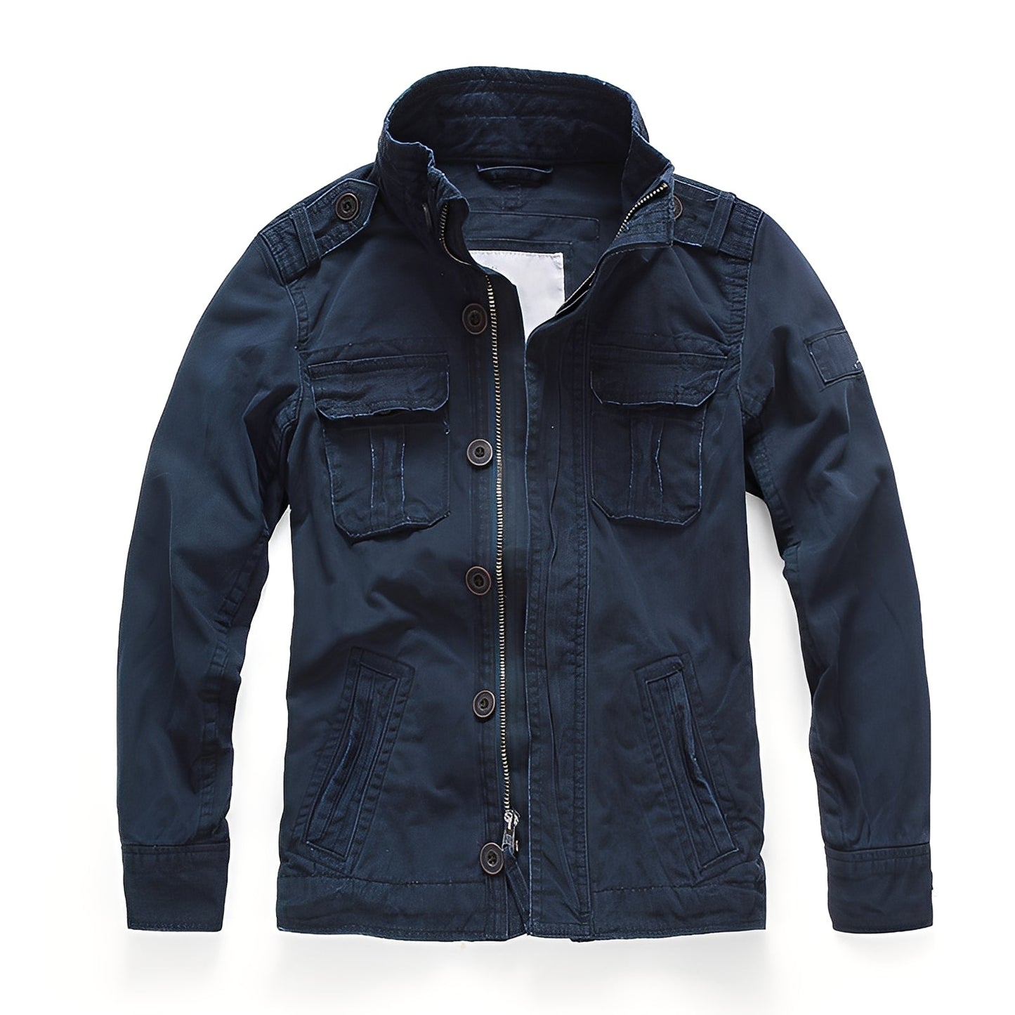 Herren Denimjacke Klassisch Mit Taschen