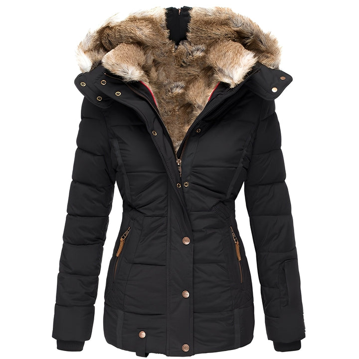 Elegante Damenjacke mit Pelzcollar