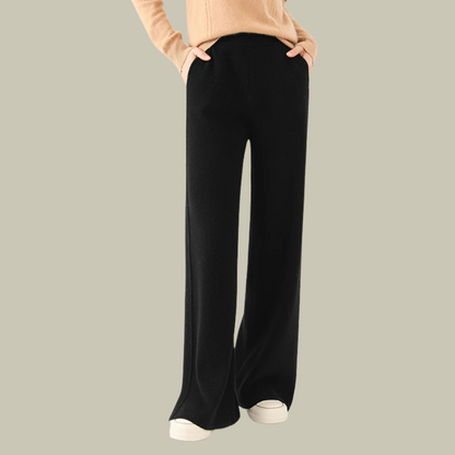 Bequeme Damen Strickhose Lockerer Schnitt
