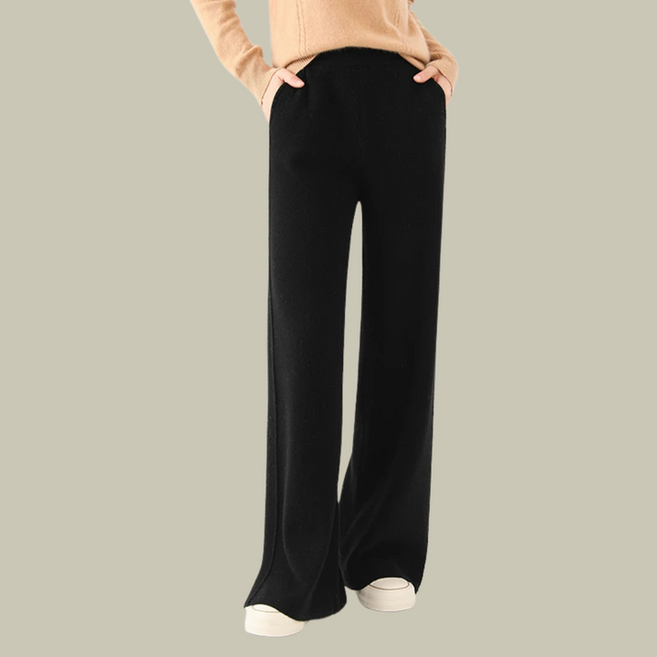 Bequeme Damen Strickhose Lockerer Schnitt