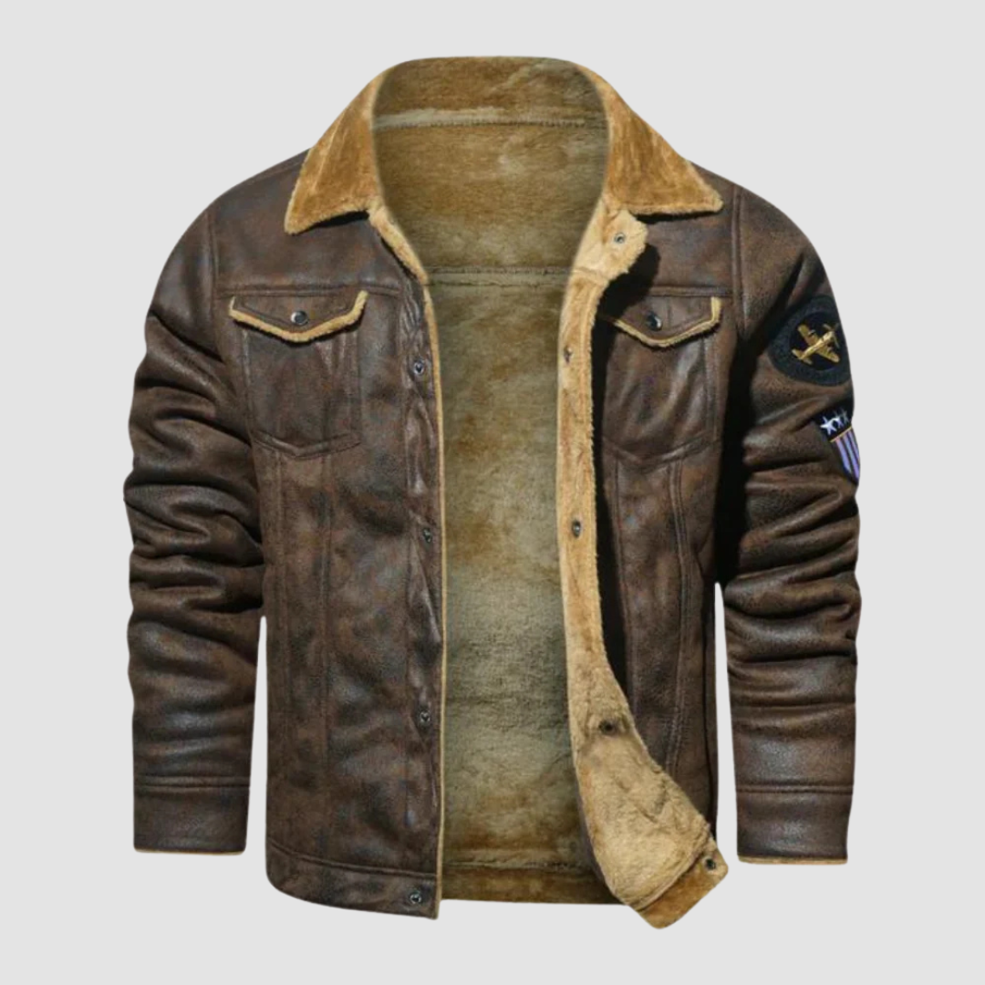 Winterjacke Bomber Style Fleece gefüttert