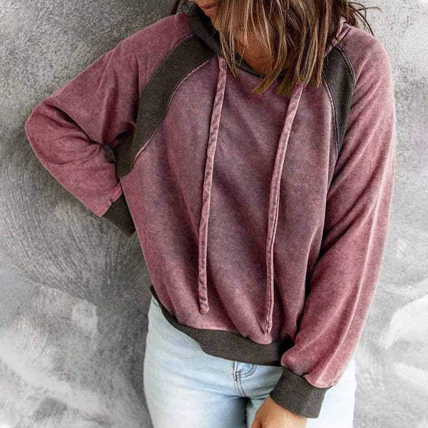 Klassisches Sweatshirt Kapuze Langarm