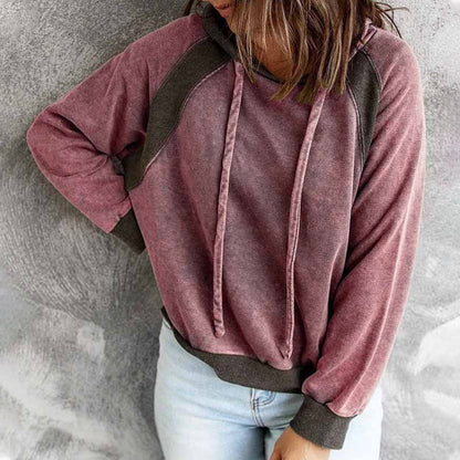 Klassisches Sweatshirt Kapuze Langarm