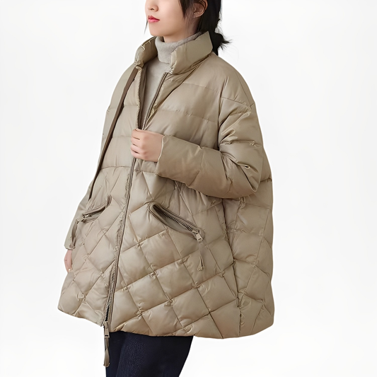 Praktische Damenjacke Mit Taschen Und Reißverschluss - IdealeKleiden