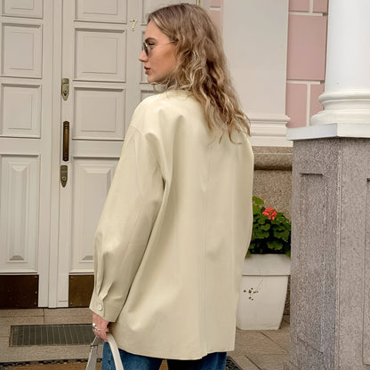 Modische Damenjacke Locker Sitzend - IdealeKleiden