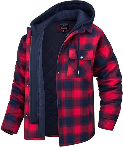 Stylische Herrenjacke - Lässig Kariert Dick