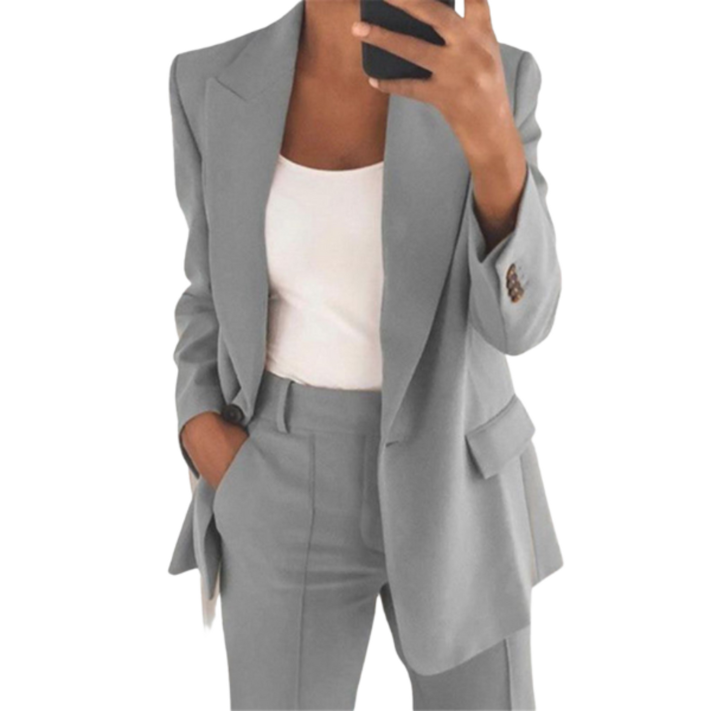 Herbstkleid Damen | Stilvolles 2-teiliges Outfit Set