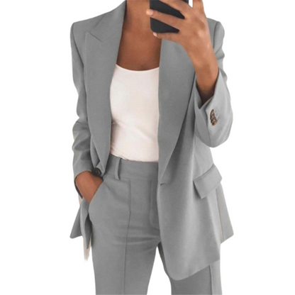 Herbstkleid Damen | Stilvolles 2-teiliges Outfit Set