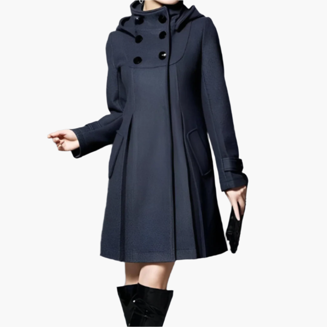 Damen Kapuzenmantel Elegant Modern Schnitt