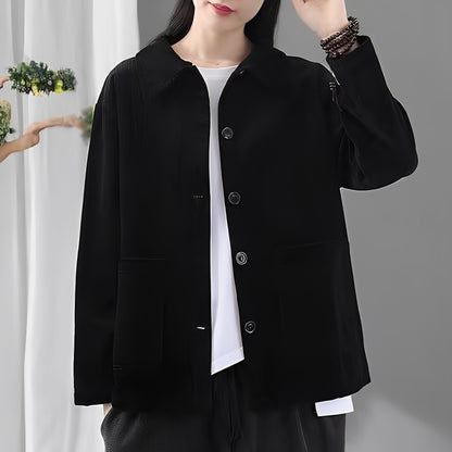 Bequeme Damenjacke Mit Taschen Cordlook