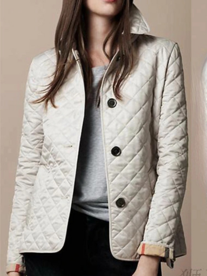 Modische Steppjacke mit Umschlagkragen