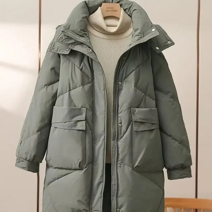 Stylische Damenpufferjacke Grau Leicht