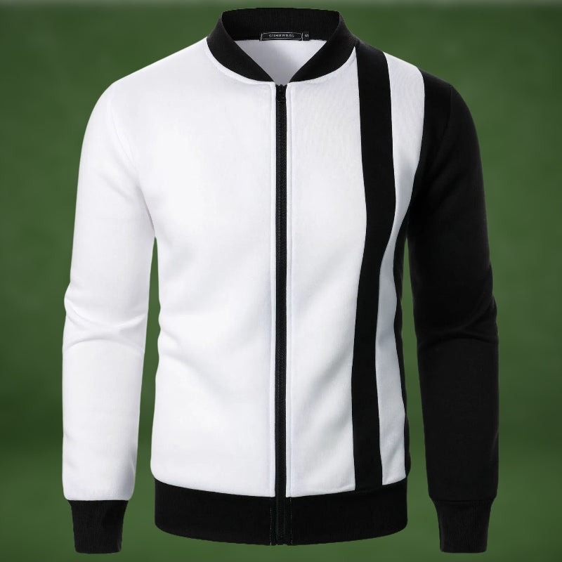 Sportliches Sweatshirt Reißverschluss Polyester Mix
