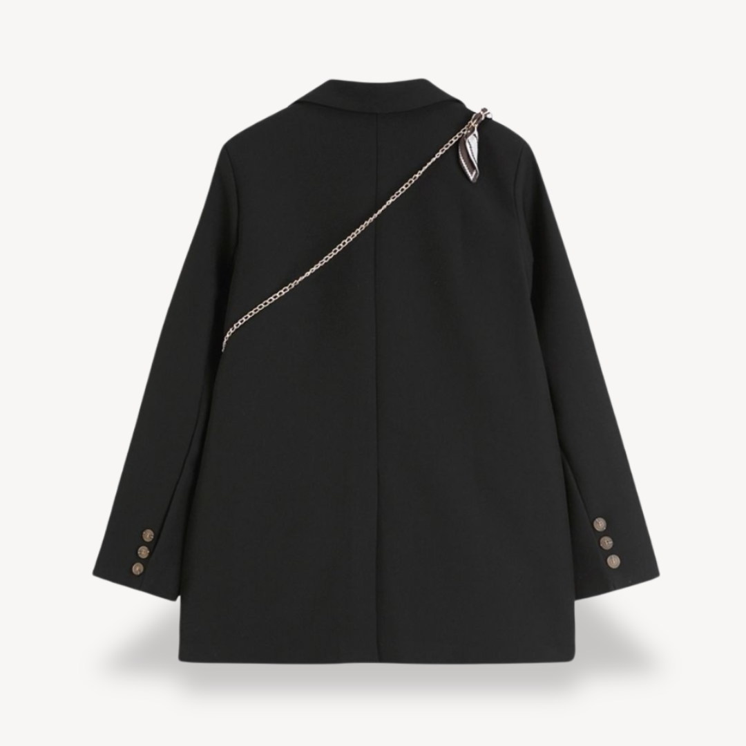 Damen Oversized Blazer Elegant Groß - IdealeKleiden