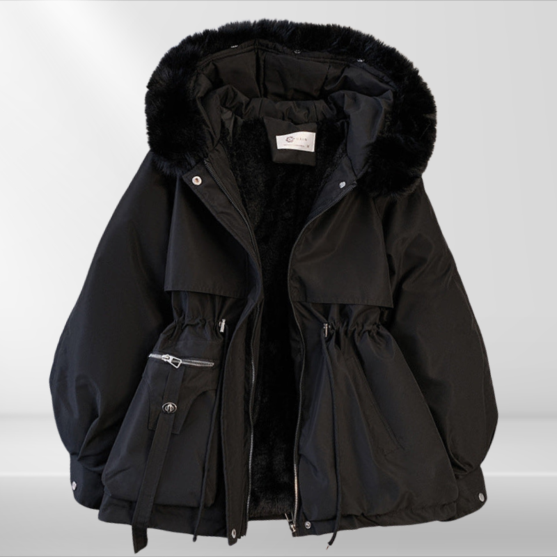 Damen Daunenjacke Warm Abnehmbarer Kragen
