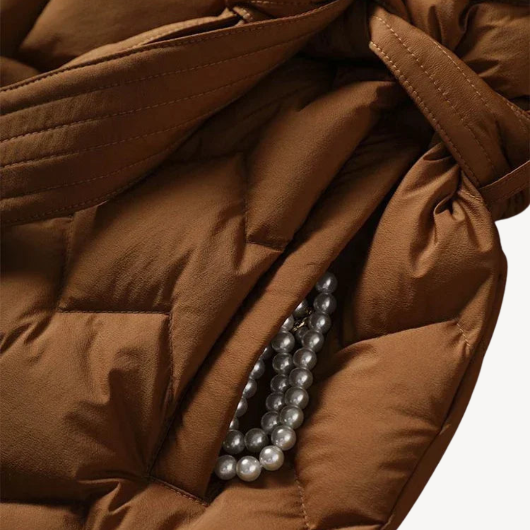 Damen Stepp-Pufferjacke Warm Elegant - IdealeKleiden