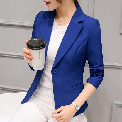 Eleganter Blazer Damen Ein-Knopf-Modell