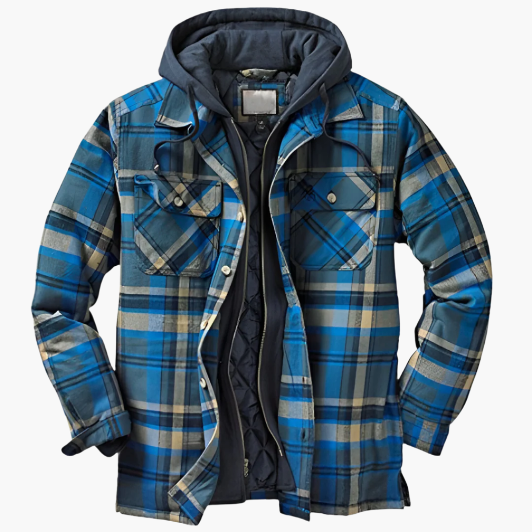 Klassische Outdoor-Jacke Holzfäller-Stil Kapuze