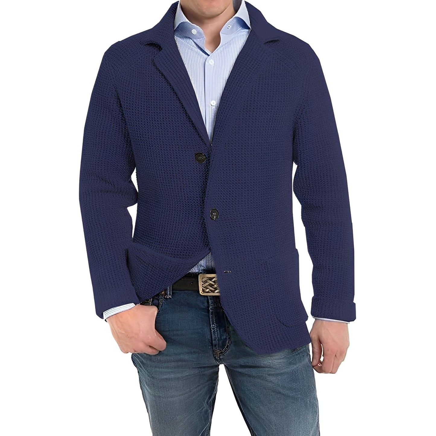 Stilvolle Herrenjacke mit Klapptaschen