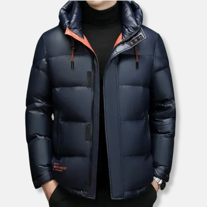 Warme Daunenjacke Classic Passform Wasserdicht