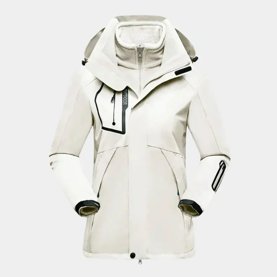 Damen Winterjacke Warm Kapuze