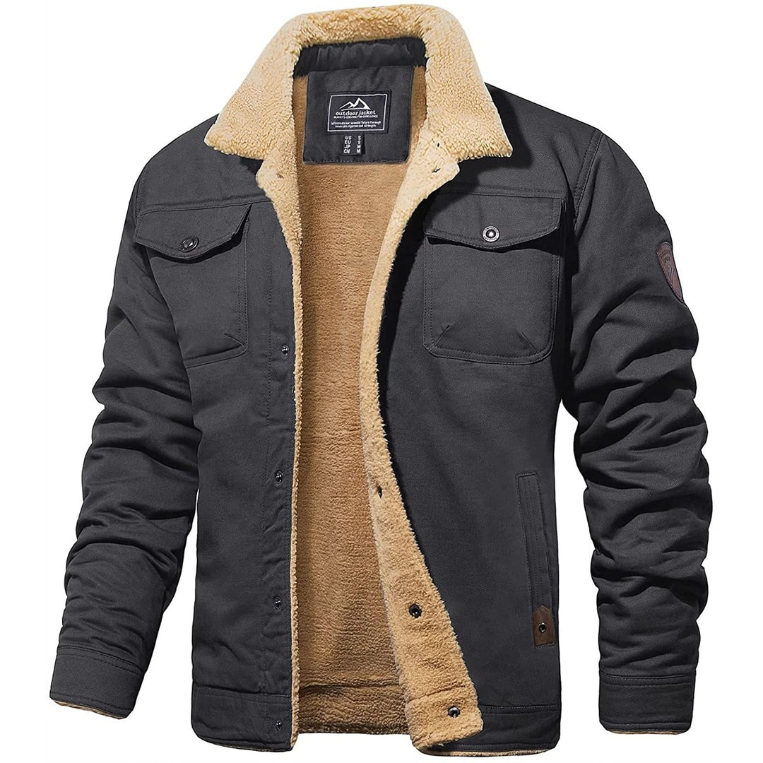Herren Lederjacke Piloten Stil