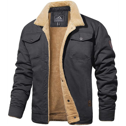 Herren Lederjacke Piloten Stil
