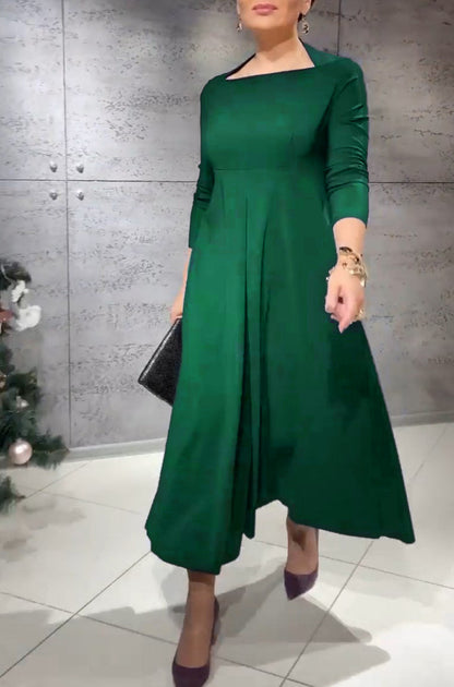 Langes Leinenkleid Sommer