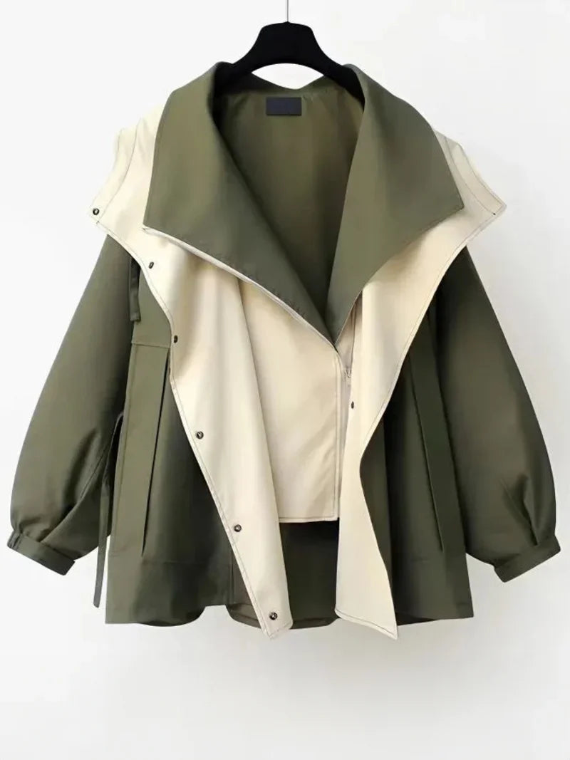 Lilian - Elegant Wasserabweisender Trenchcoat Damen - IdealeKleiden