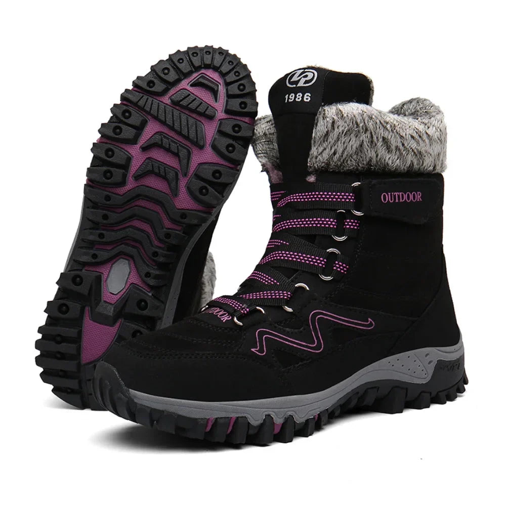 Bequeme Damenstiefel mit Fußunterstützung
