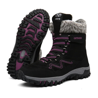 Bequeme Damenstiefel mit Fußunterstützung