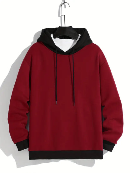 Retro Hoodie Farbblock Style
