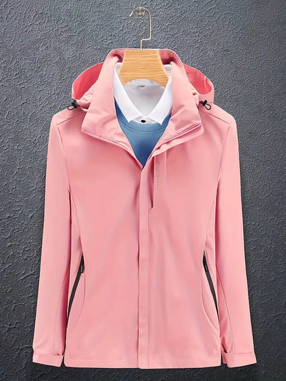 Damen Winterjacke Winddicht Warm Kapuze