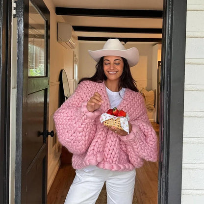Klassischer Strickcardigan Einfach Elegent
