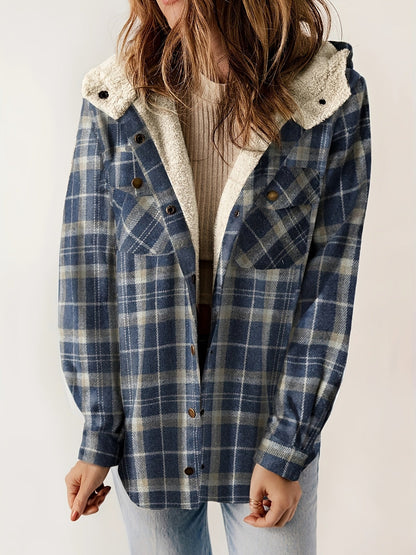 Weiche Winterjacke Samtfutter Kapuze