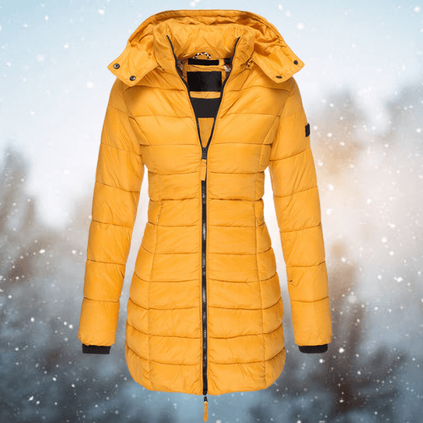 Damen Langjacke Warme Winterpufferjacke