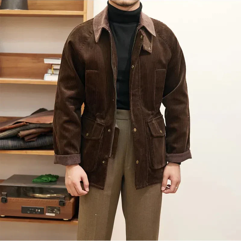Herren Cordjacke Herbst Look Robinson