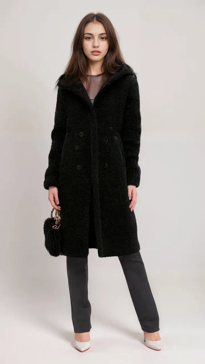 Weiche Teddyjacke Damen Kurzmantel Kuschel