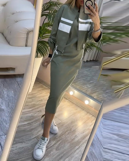 Ärmelloses Damenkleid Sommer Jacken Look