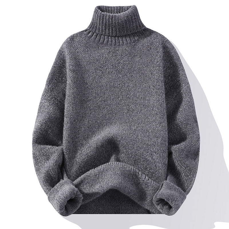 Weiches Strickkleid Rollkragen