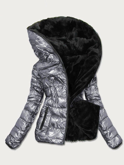 Weiche Winterjacke Mit Plüschfutter