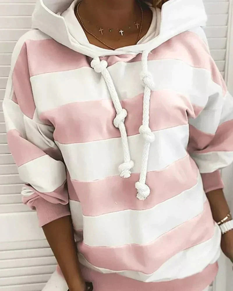 Bequeme Hoodie mit Strickdetails und Lockerer Passform