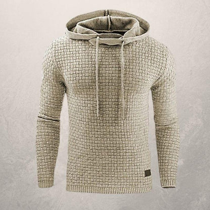 Stylischer Kapuzenpullover Slim Fit Strickmuster