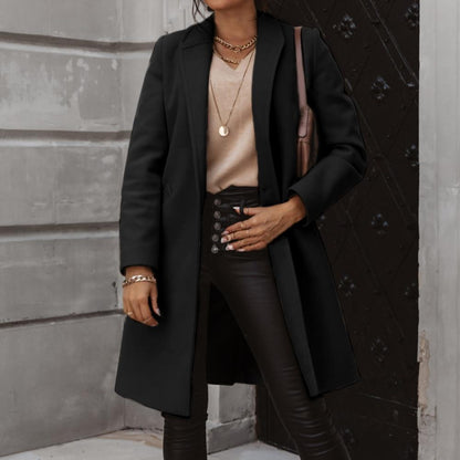 Elegante Kaschmir Kleid Lang