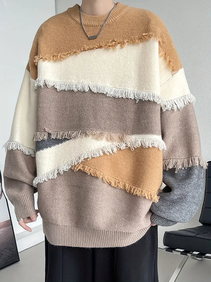 Stylischer Quasten-Pullover Modern Trendy
